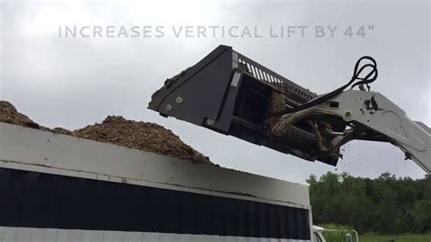 dump truck skid steer and excavator|High Dump Bucket Attachment • Virnig Mfg .